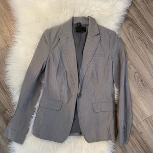Banana Republic Grey/white Blazer